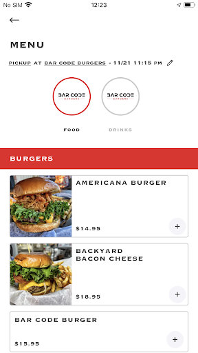 Bar Code Burgers Screen 3