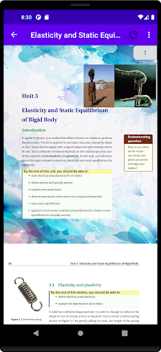 Physics Grade 10 Textbook Screen 3