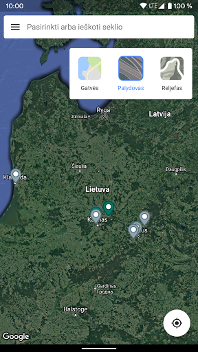 seklys.lt GPS Screen 2