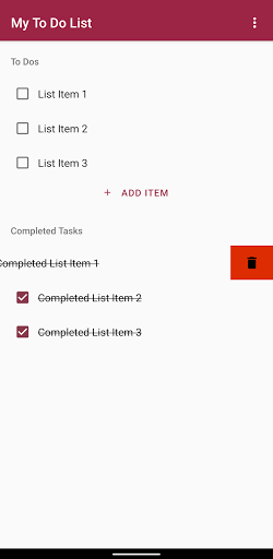 My To Do App Screen 3