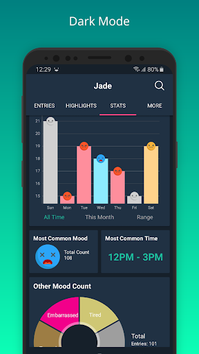 Jade - Mood Tracker, Diary, Jo Screen 3