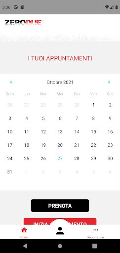 Android application Zerodue Fitness screenshort