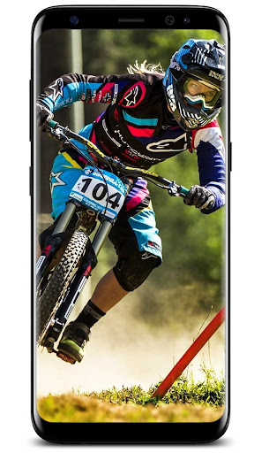 Downhill MTB Action Wallpaper
