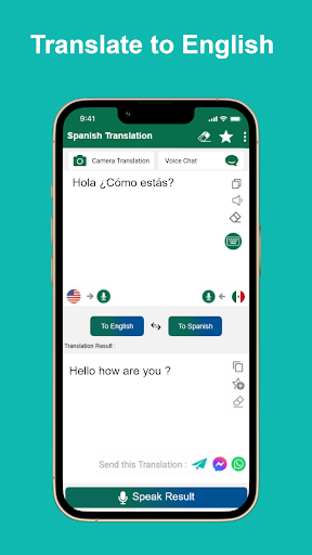 Spanish English Translator Screen 2