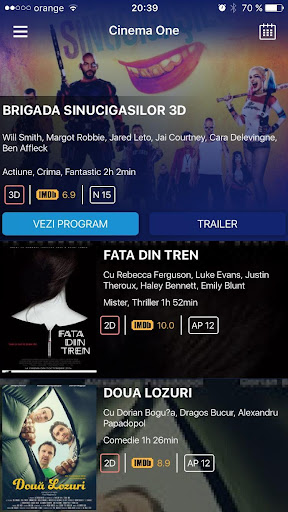 Android application Cinema One screenshort