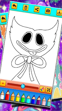 #2. Huggy Wuggy Coloring Horror Playtime (Android) By: kochmarco35