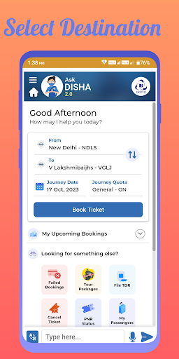 Indian Train BookingStatus ap