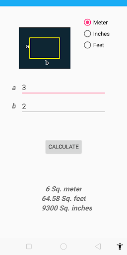 Area Calculator (Rectangle, Ci Screenshot 1 - AppWisp.com