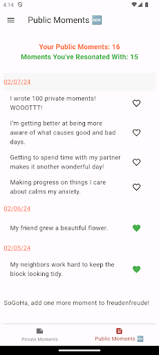 Android application SoGoHa screenshort