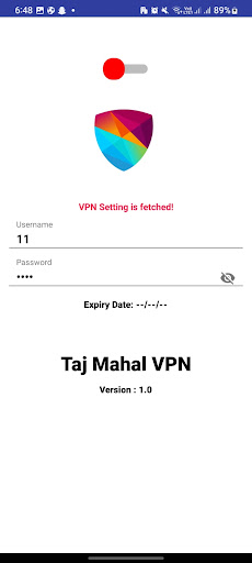 Taj Mahal VPN Screen 2