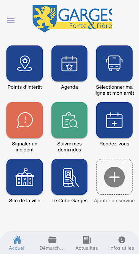 Android application Ville de Garges screenshort