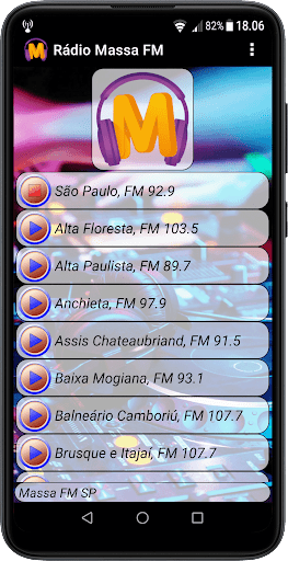 Android application Radio Massa FM screenshort