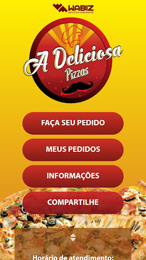Android application A Deliciosa Pizza screenshort