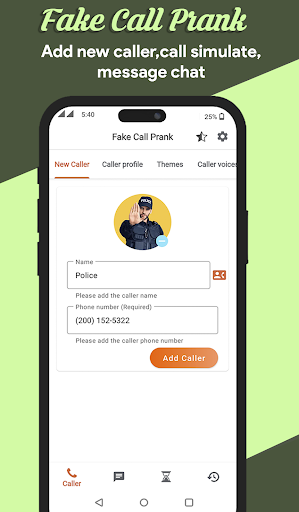 Android application Fake Call & Chat Prank screenshort