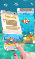 screenshot of Sea Life Keyboard & Wallpaper