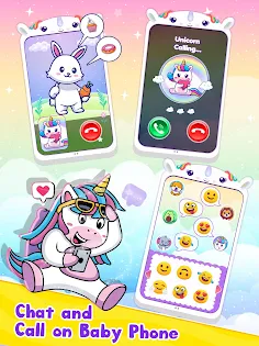 Baby Unicorn Phone For Kids - Screenshot 2
