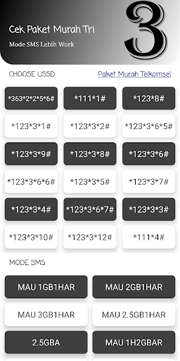 Android application Paket Murah Tri screenshort
