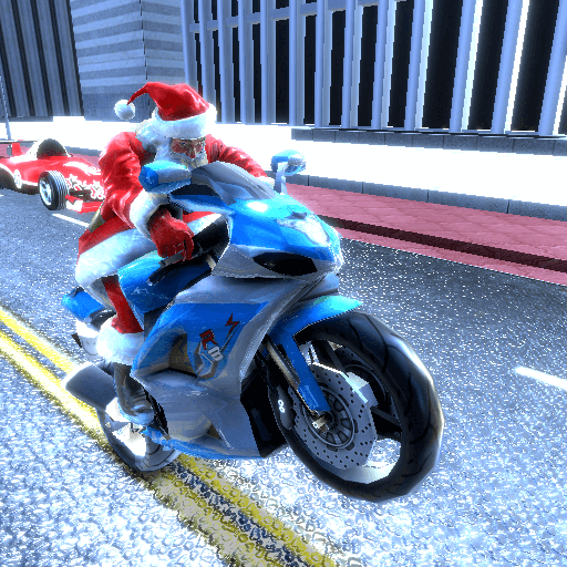 Santa Claus Motorbike Race  Icon