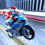 Cover Image of Download Santa Claus Motorbike Race  APK