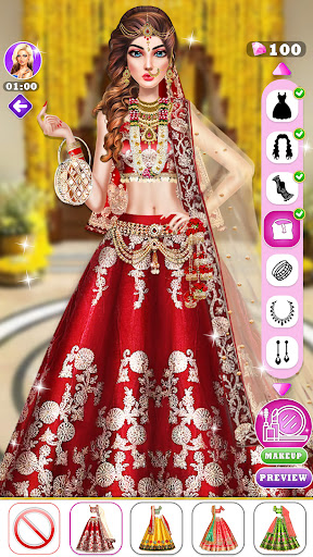 Android application Wedding Dress up Bridal Makeup screenshort