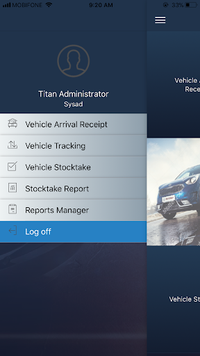 Vehicle Barcode Screen 3