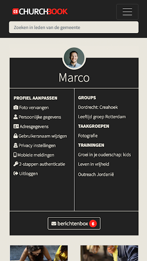 Android application Mijn EGHW screenshort