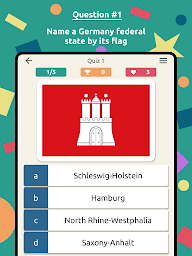 States of Germany Quiz - Flags, Lands and Capitals