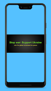 Stop war : Support Ukraine