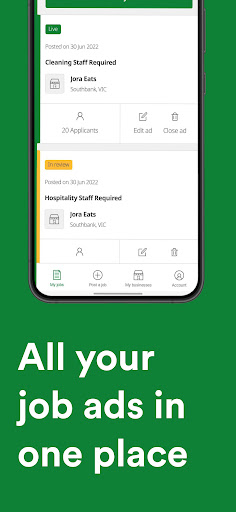 Jora Employer - Hiring app Screen 3