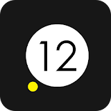 Yellow Dot Clock icon