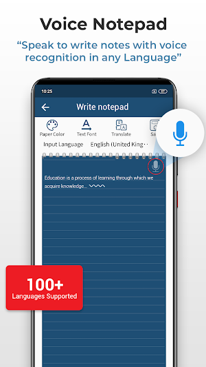 Voice Notepad & Sticky Notes Audio Translator screenshot 1