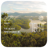 Rainforest weather widget icon