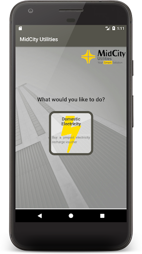 Android application MidCity Utilities screenshort