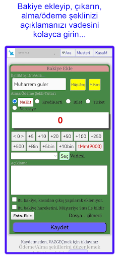Kerrat Veresiye Takip Programı Screen 3