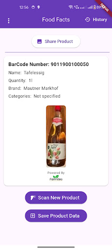 Food Facts Barcode  Scanner