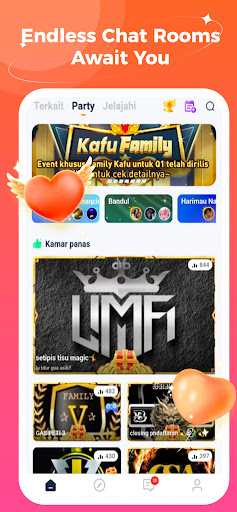 Android application Kafu - Voice Chat & Game Play screenshort