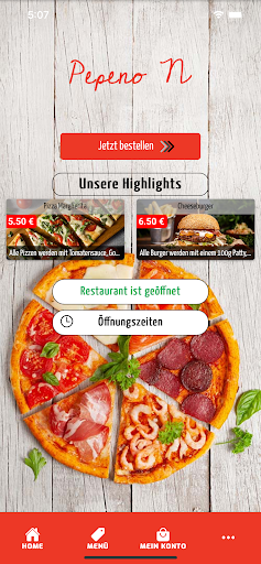 Android application Pepeno N Pizza screenshort