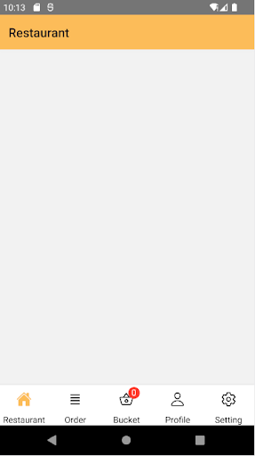 Android application Food Delivery screenshort