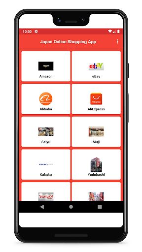 Android application Japan Online Shopping App screenshort