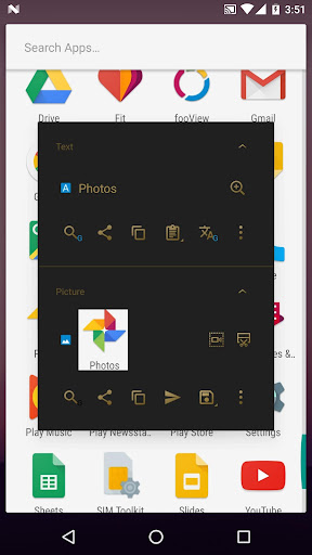 fooViewTheme - Black Golden Screen 3