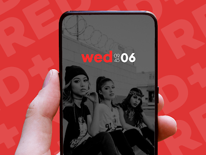 Red+ : Widget for kwgt Capture d'écran