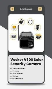 Vosker V300 Solar Camera Guide