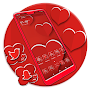 Valentine Red Heart Launcher Theme