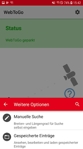 WebToGo Screen 2