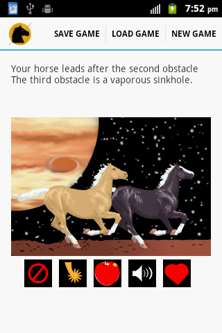 Android application Horses of the Solar System screenshort