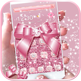 Rose Gold Diamond Bow Theme icon