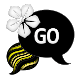 GO SMS - Swirly Yellow Flower icon