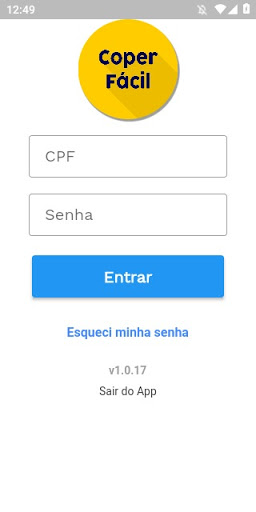 Android application Coper Fácil screenshort