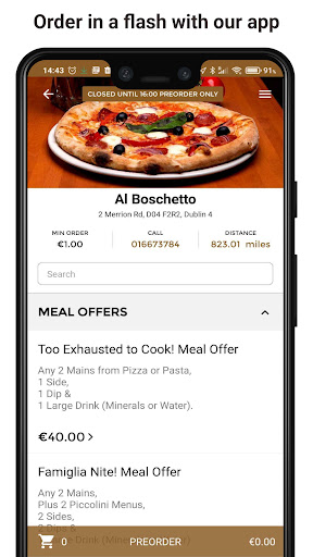 Alfredos Takeaway Screen 2