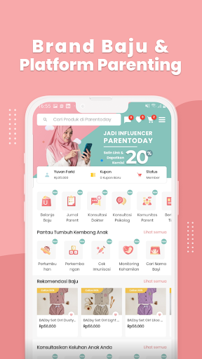 Android application Parentoday | by boloXtimun screenshort